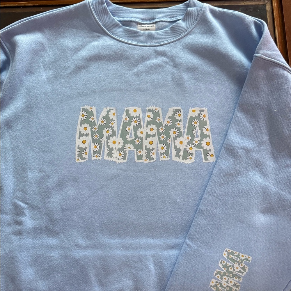 Light Blue 'Mama' Sweatshirt